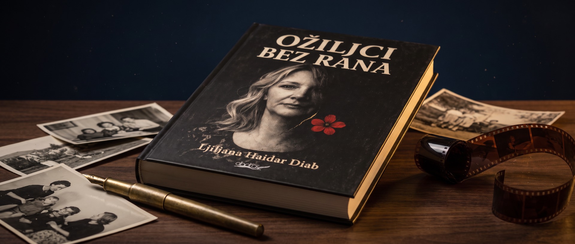 Knjiga Ožiljci bez rana s fotografijama i filmskom trakom